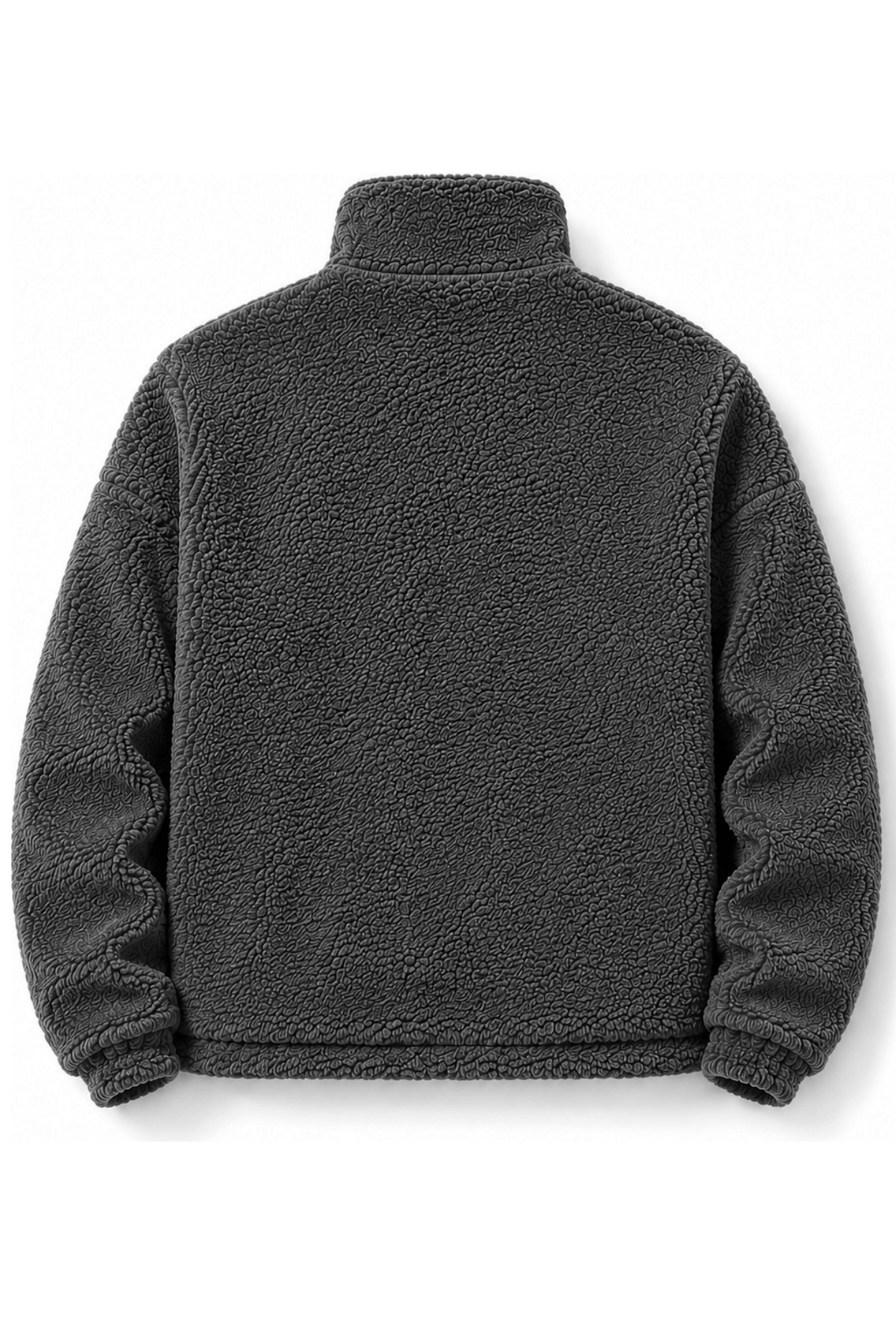 Genius Store Oversize Pelüş Erkek İçi Polarlı Tam Fermuarlı Sherpa Sonbahar Kış Kadın Polar Sweatshirt OVERSIZE-P görsel 2