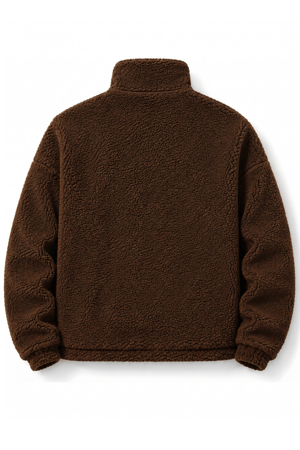 Genius Store Oversize Pelüş Erkek İçi Polarlı Tam Fermuarlı Sherpa Sonbahar Kış Kadın Polar Sweatshirt OVERSIZE-P görsel 2