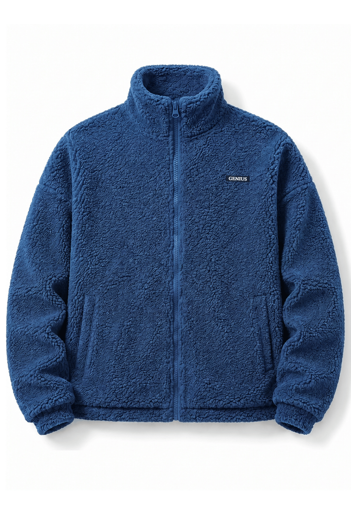 Genius Store Oversize Pelüş Erkek İçi Polarlı Tam Fermuarlı Sherpa Sonbahar Kış Kadın Polar Sweatshirt OVERSIZE-P