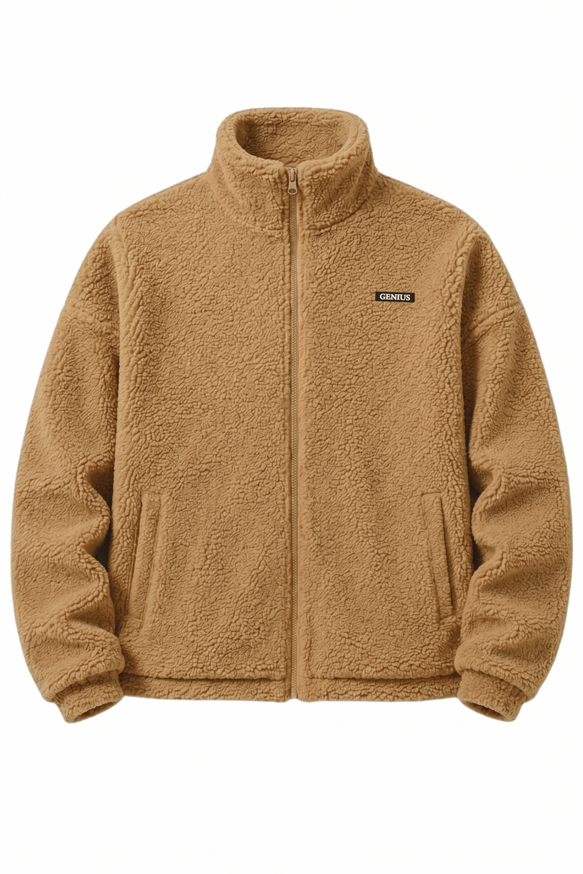 Genius Store Oversize Pelüş Erkek İçi Polarlı Tam Fermuarlı Sherpa Sonbahar Kış Kadın Polar Sweatshirt OVERSIZE-P