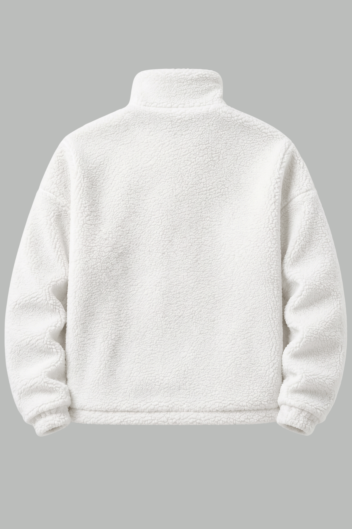 Genius Store Oversize Pelüş Erkek İçi Polarlı Tam Fermuarlı Sherpa Sonbahar Kış Kadın Polar Sweatshirt OVERSIZE-P görsel 2