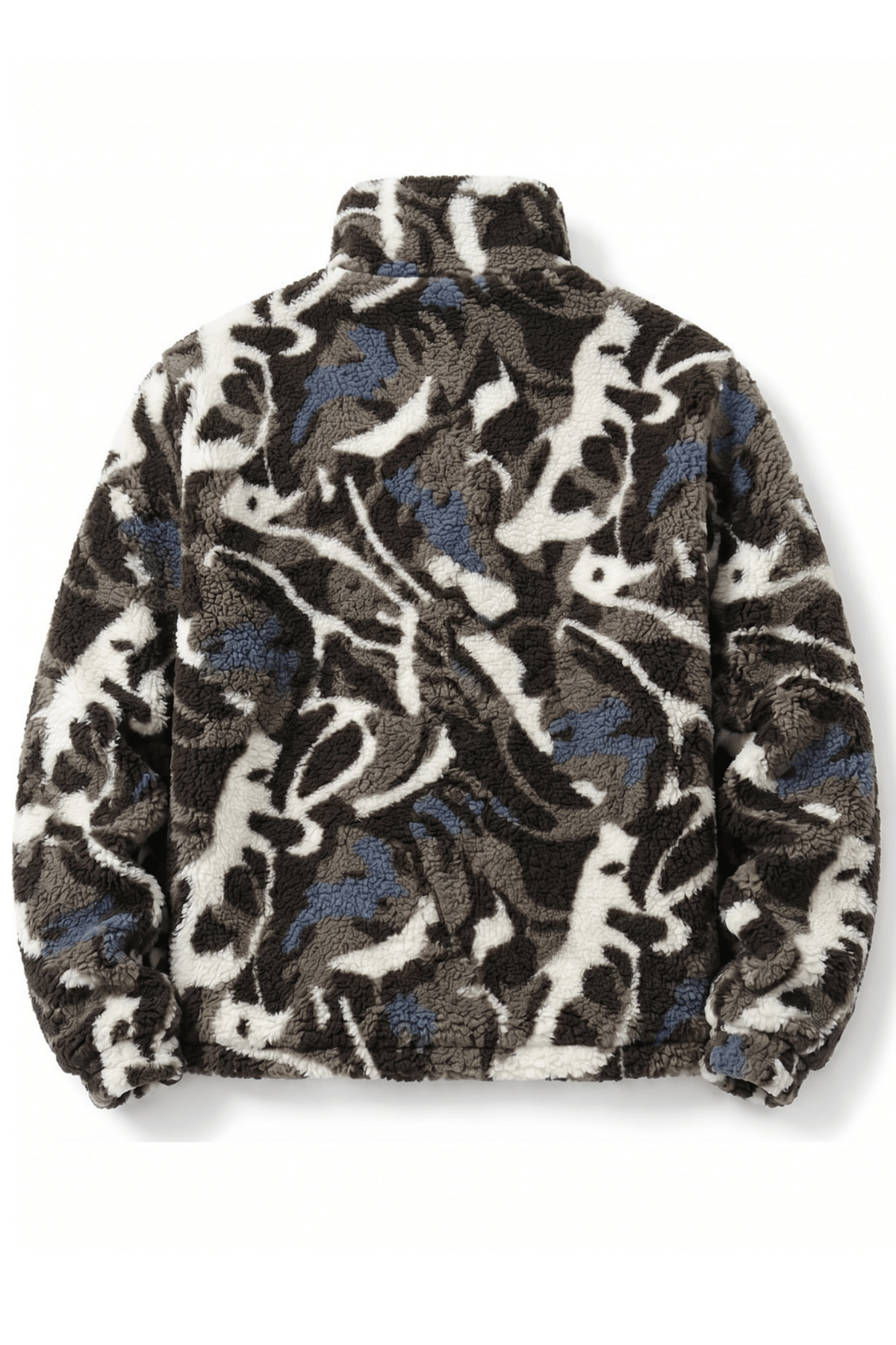 Genius Store Oversize Pelüş Erkek İçi Polarlı Tam Fermuarlı Sherpa Sonbahar Kış Kadın Polar Sweatshirt OVERSIZE-P görsel 2