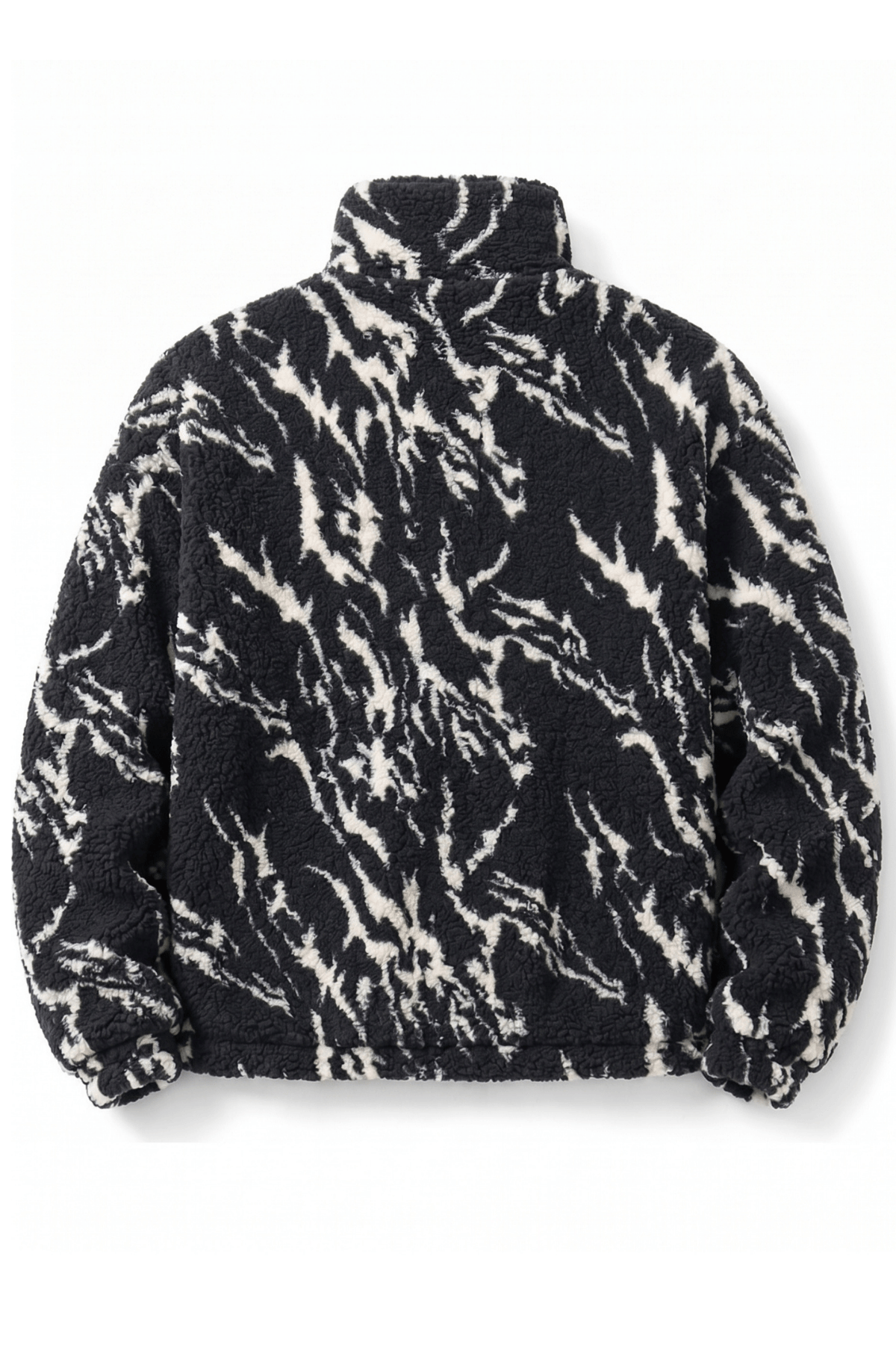 Genius Store Oversize Pelüş Erkek İçi Polarlı Tam Fermuarlı Sherpa Sonbahar Kış Kadın Polar Sweatshirt OVERSIZE-P görsel 2