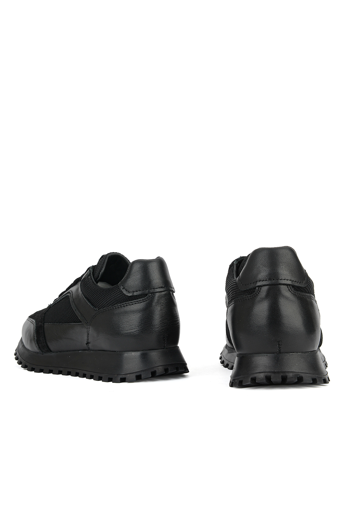 Ziya Ayakkabı Erkek Hakiki Deri Sneaker 1631026ZH10 Siyah görsel 3