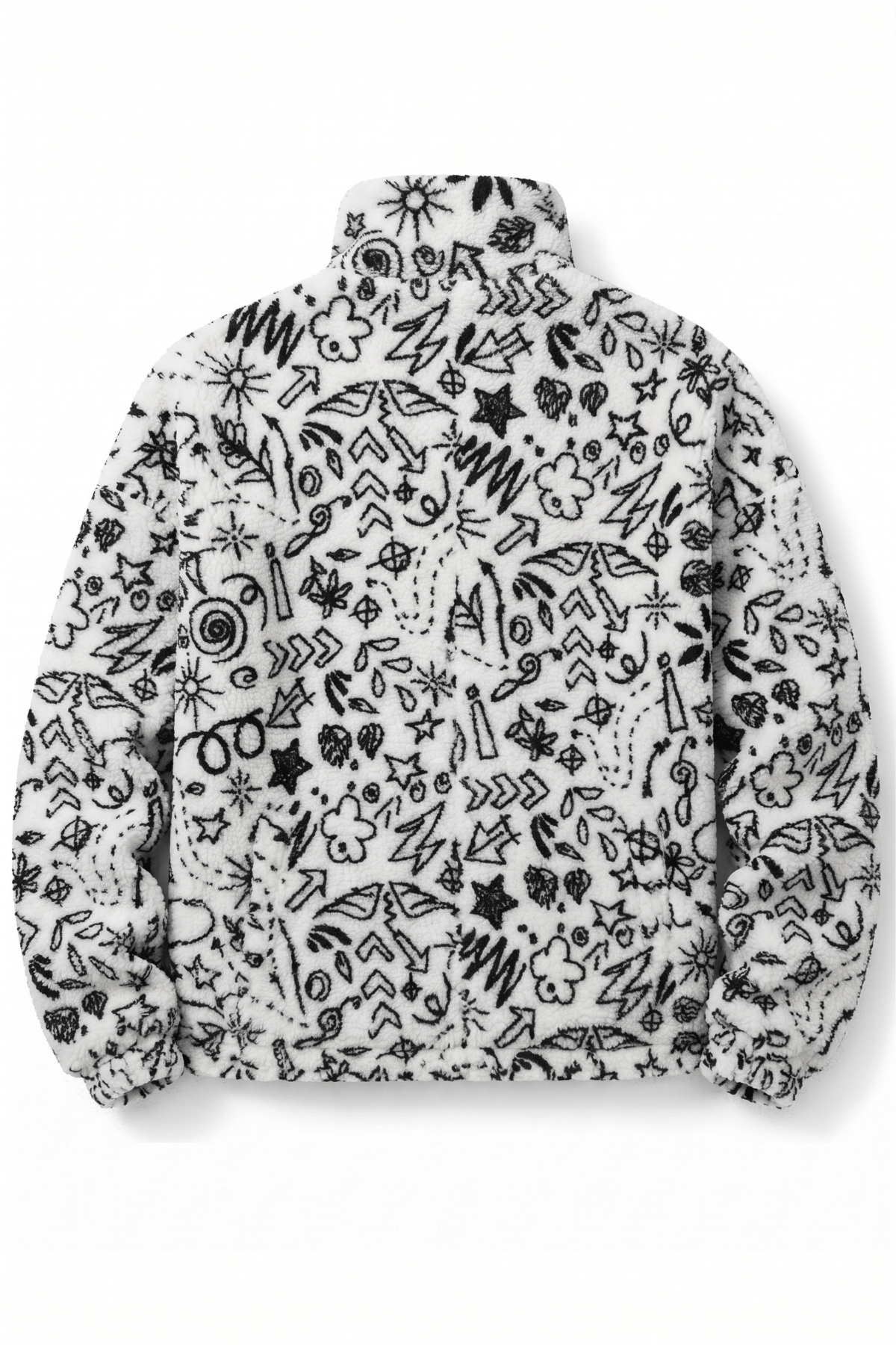 Genius Store Oversize Pelüş Erkek İçi Polarlı Tam Fermuarlı Sherpa Sonbahar Kış Kadın Polar Sweatshirt OVERSIZE-P görsel 2