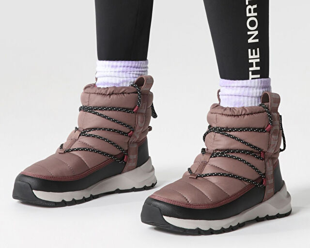 The North Face W Thermoball Lace Up Wp Kadın Kar Botu NF0A5LWD7T41 Renkli görsel 4