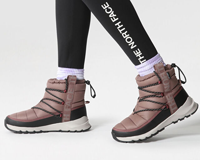 The North Face W Thermoball Lace Up Wp Kadın Kar Botu NF0A5LWD7T41 Renkli görsel 5