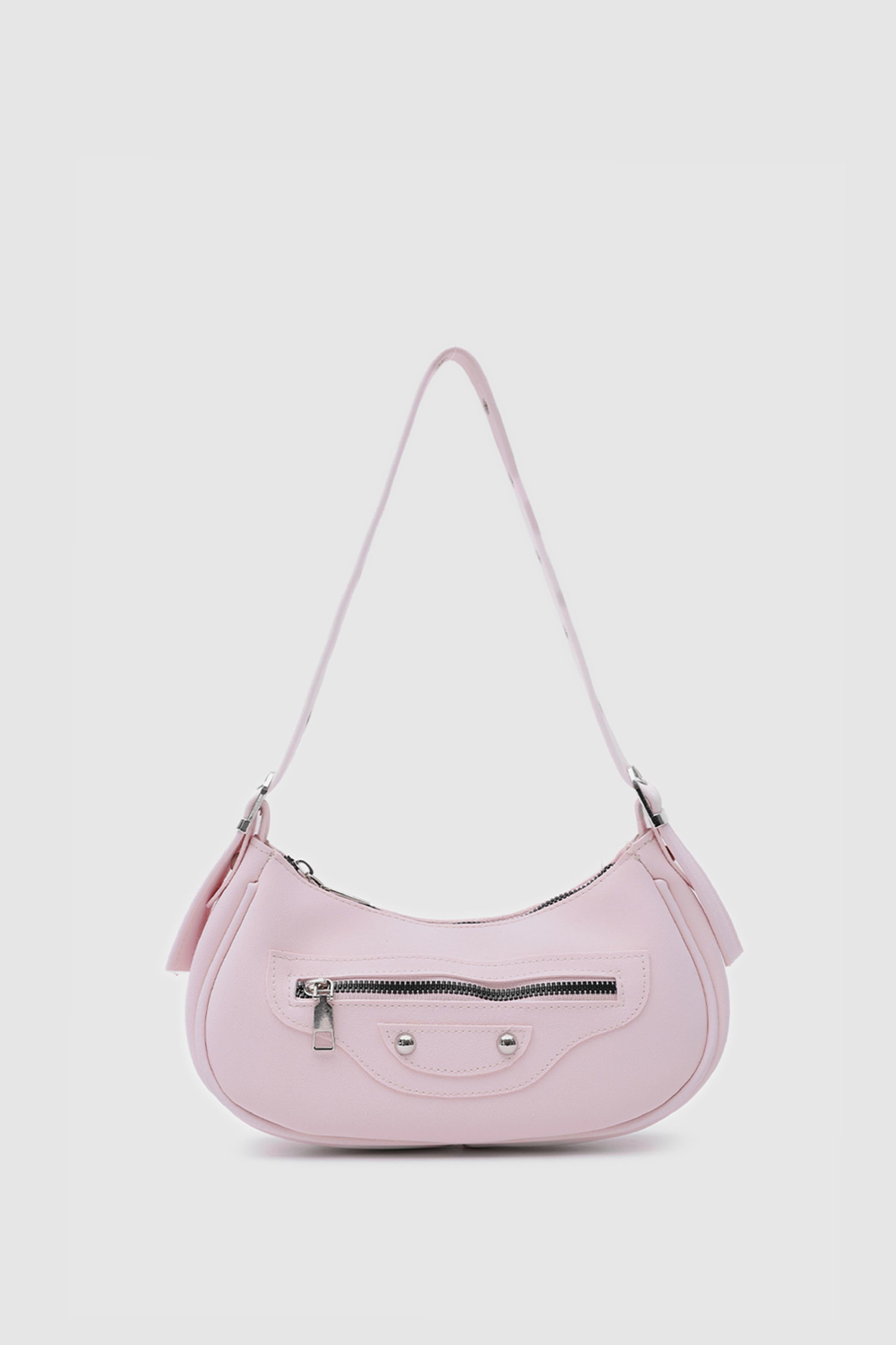 Shulebags Sandy 90'S Retro Baget Çanta Sakura Pembe görsel 2
