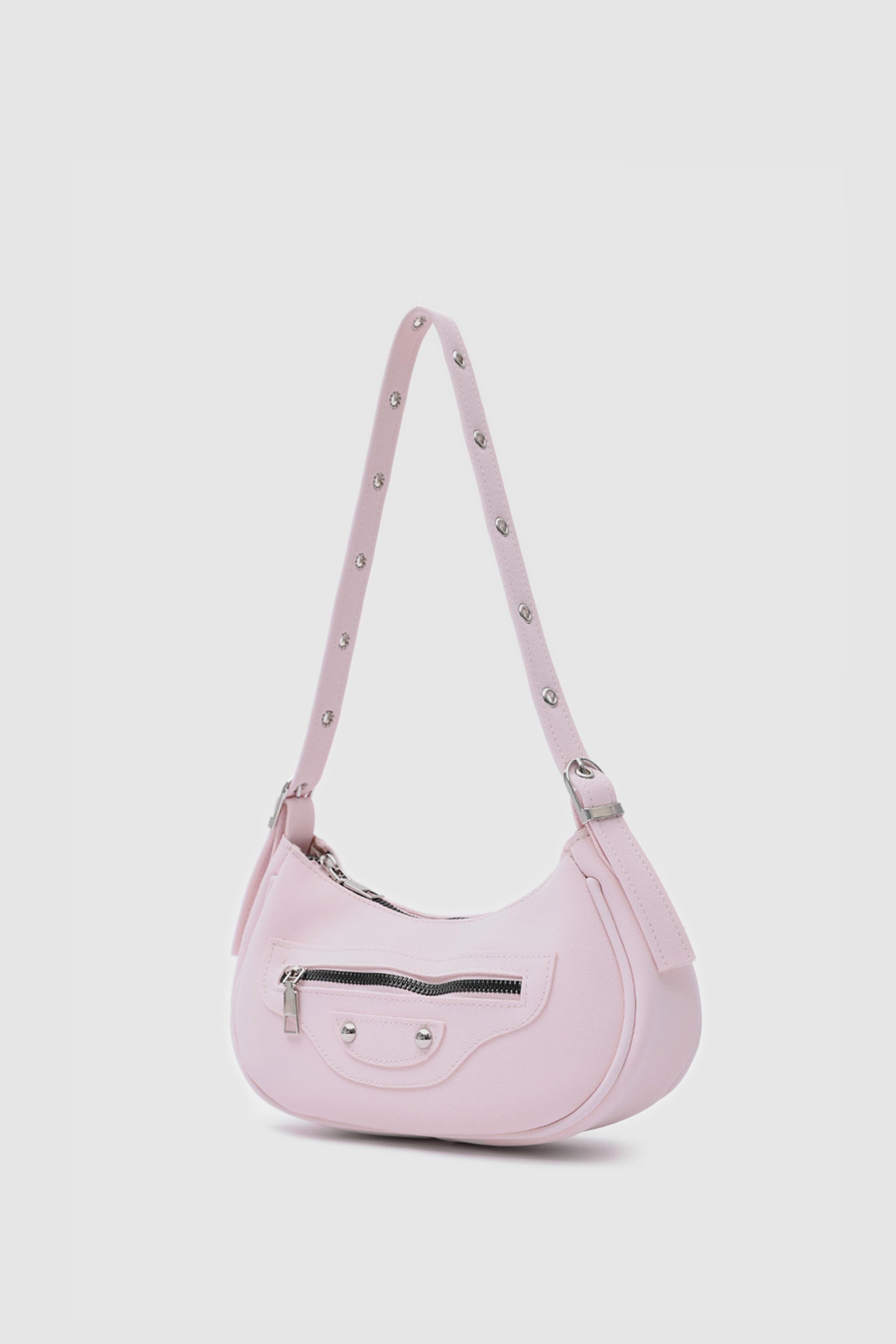 Shulebags Sandy 90'S Retro Baget Çanta Sakura Pembe görsel 4