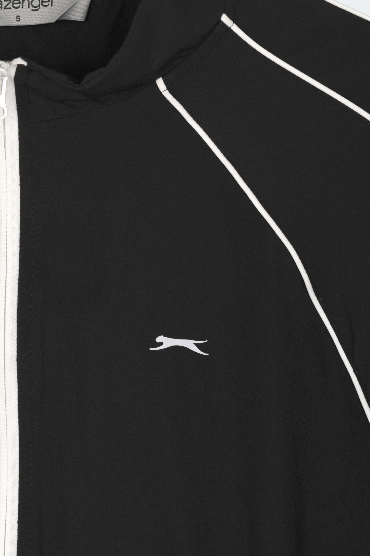 SLAZENGER REVEL Kadın Dik Yaka Fermuarlı Siyah Eşofman Takımı görsel 2