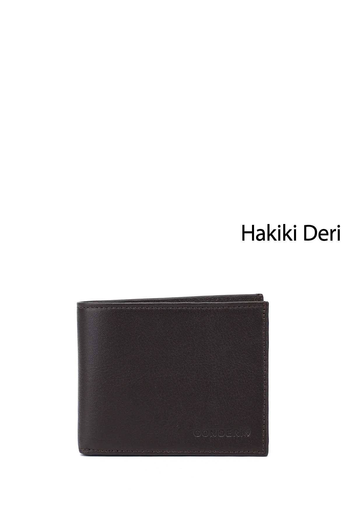 GÖNDERİ(R) Erkek KAHVERENGİ Hakiki Deri Yatay Cüzdan