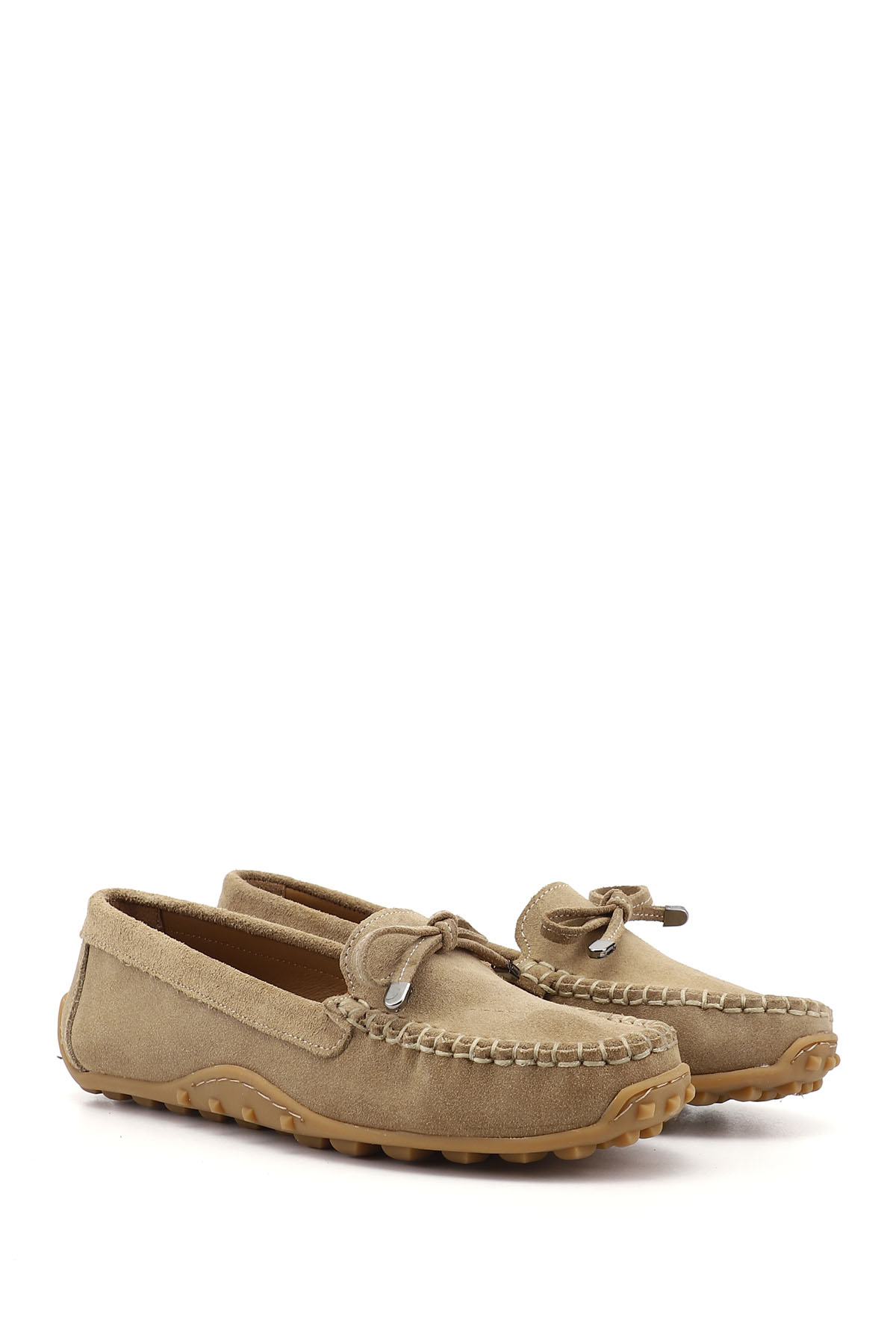 GÖNDERİ(R) Kadın KREM Fiyonklu Hakiki Deri Comfort Loafer görsel 2