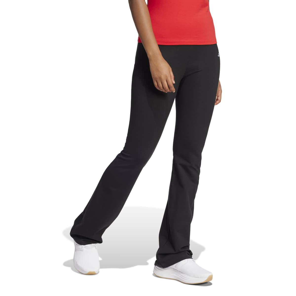 Adidas Essentials Small Logo Flared Kadın Siyah Tayt görsel 2