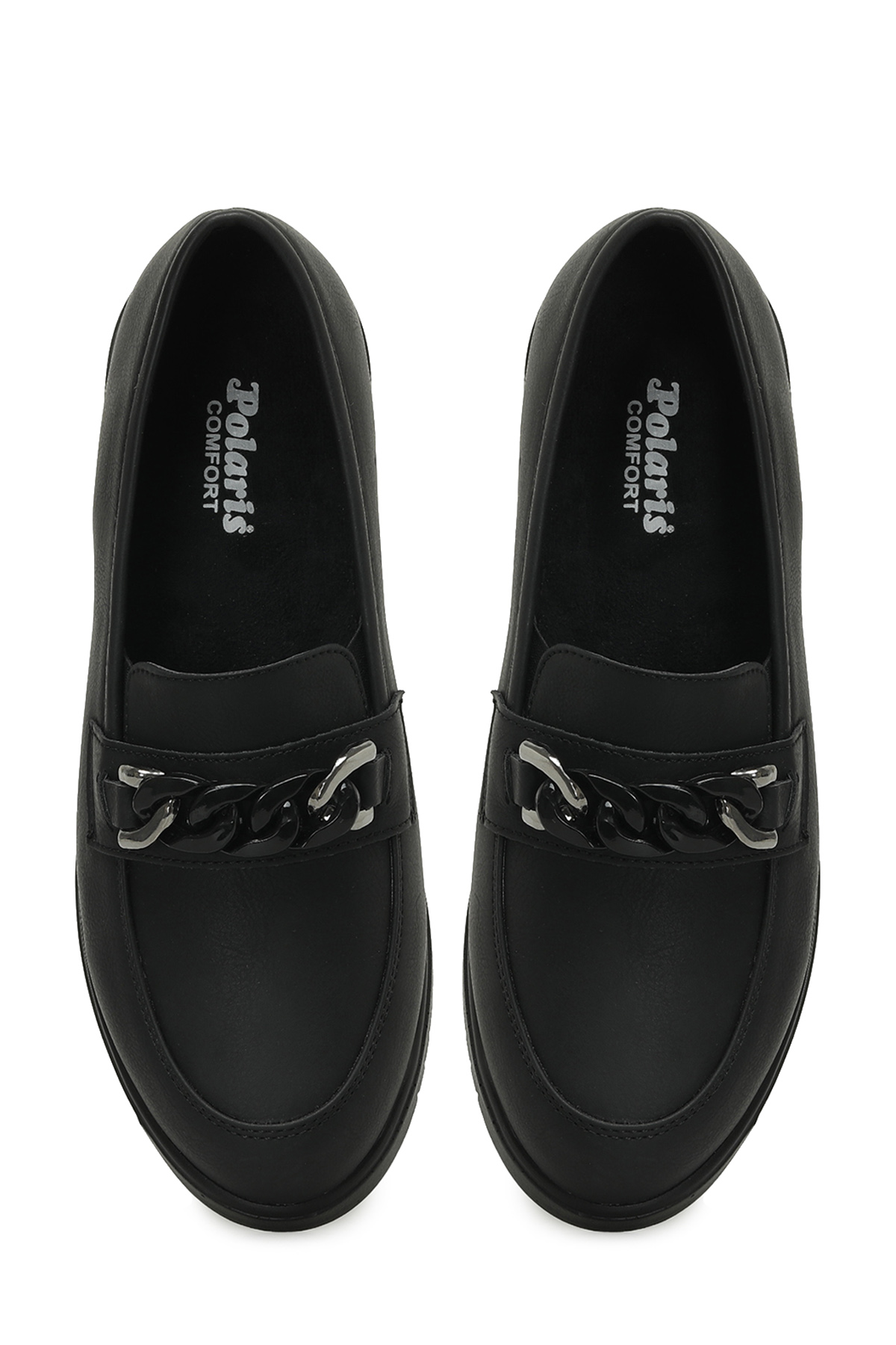 Polaris 165058.NZ5PR Siyah Kadın Loafer görsel 4