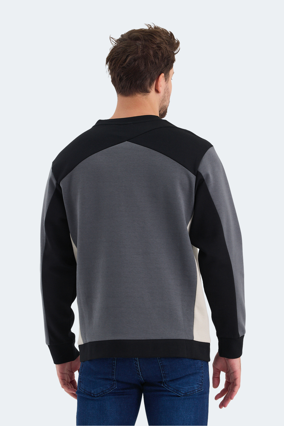 SLAZENGER VITALI Erkek Siyah Sweatshirt görsel 2