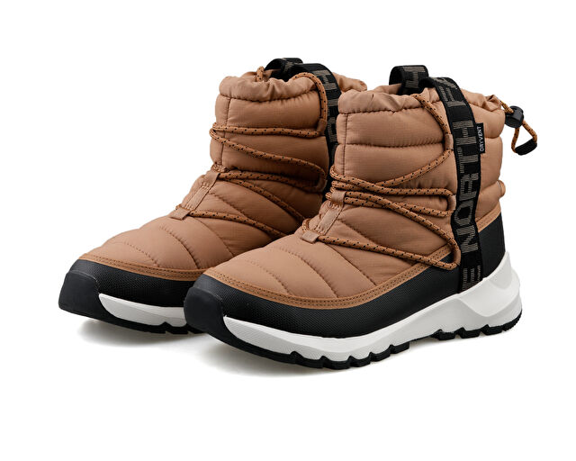 The North Face W Thermoball Lace Up Wp Kadın Kar Botu NF0A5LWDKOM1 Kahverengi görsel 3