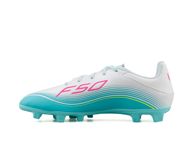 Adidas F50 Messi Club Fg/MgErkek Çoklu Çim Zemin Kramponu JQ0946 Beyaz görsel 2