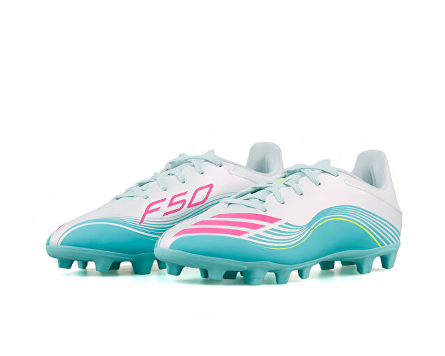Adidas F50 Messi Club Fg/MgErkek Çoklu Çim Zemin Kramponu JQ0946 Beyaz görsel 3