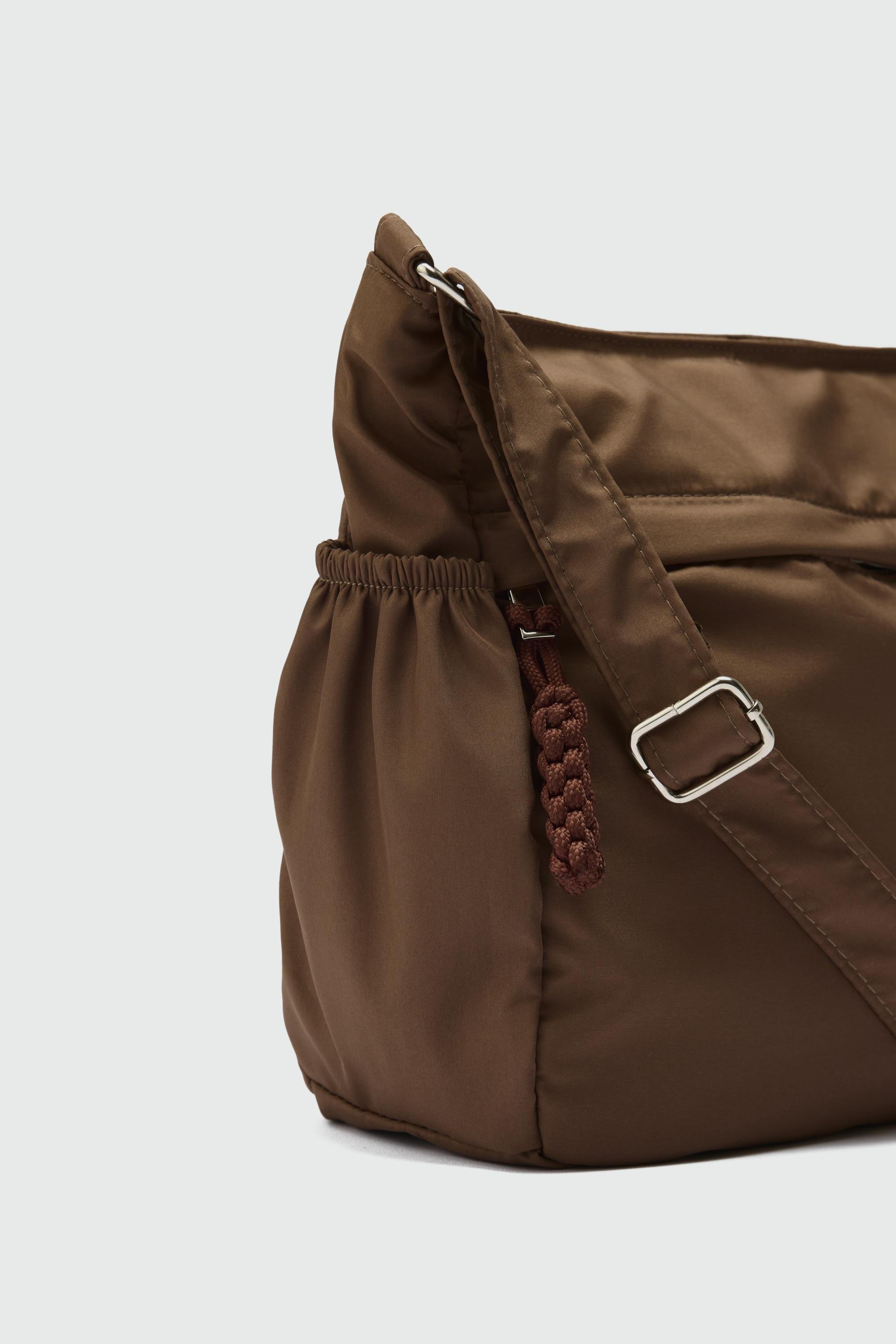 Shulebags Amou Çok Cepli Çapraz Çanta Kahve görsel 5