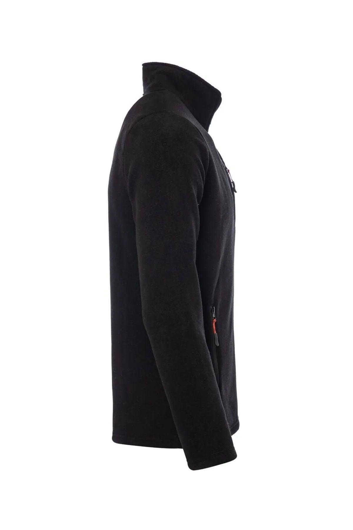 Genius Store Polar Tam 3 Cepli Outdoor Polar Erkek Fermuarlı Sweatshirt Hırka görsel 2