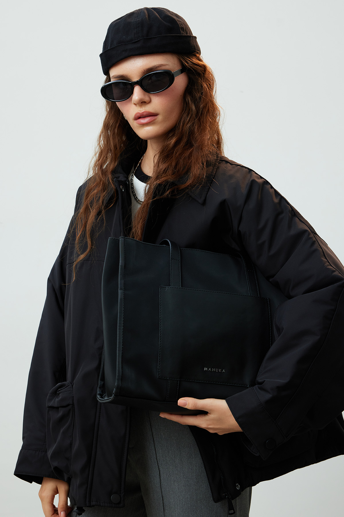 Manuka Urban Tote Çanta Siyah görsel 2