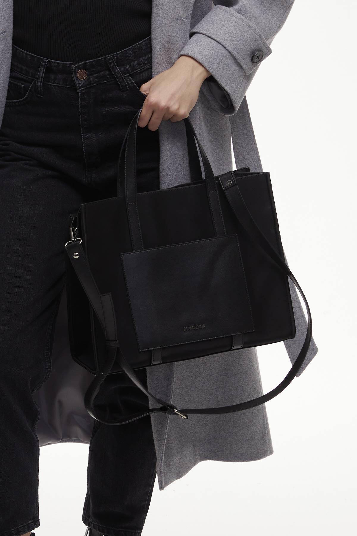 Manuka Urban Tote Çanta Siyah görsel 4