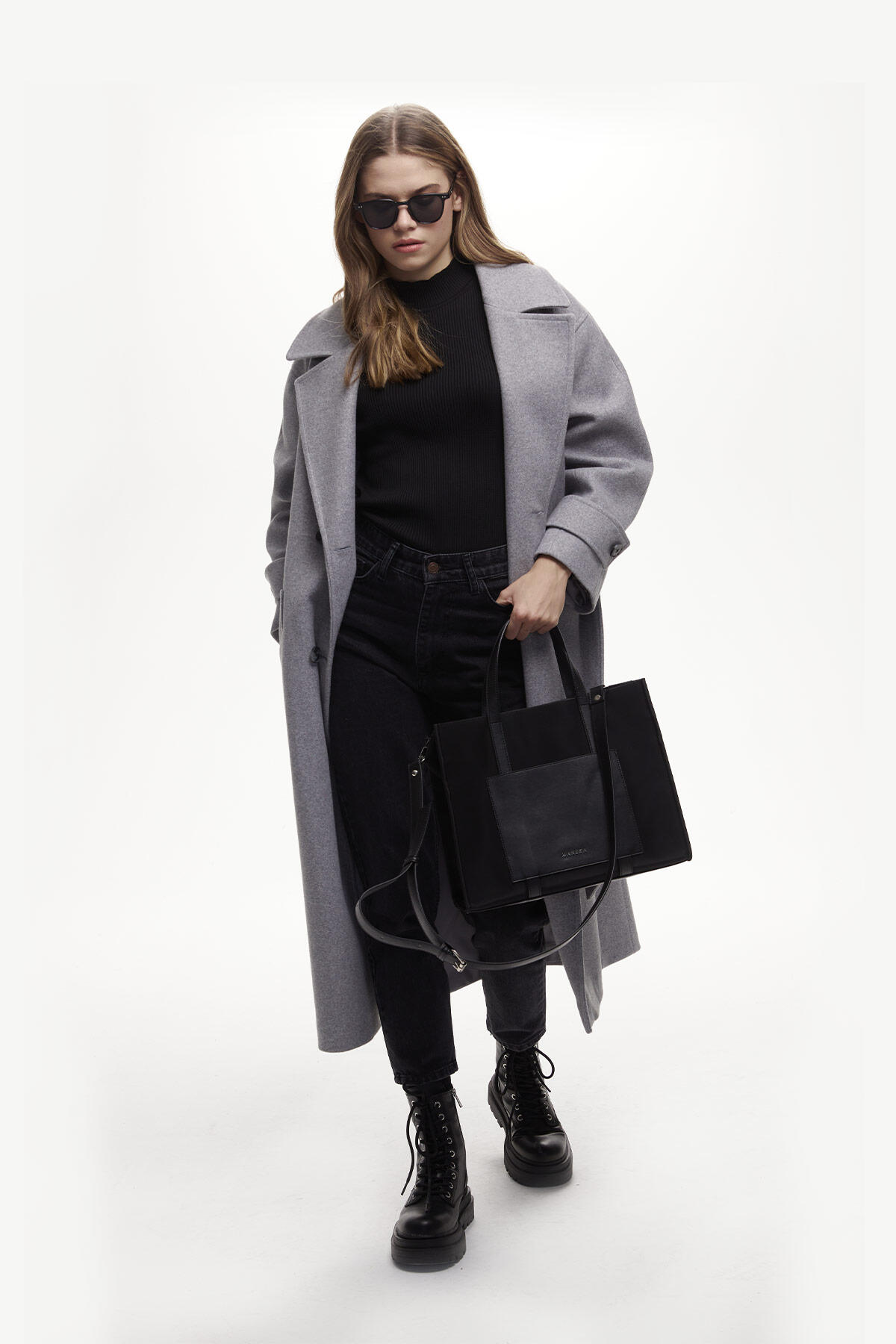 Manuka Urban Tote Çanta Siyah görsel 5