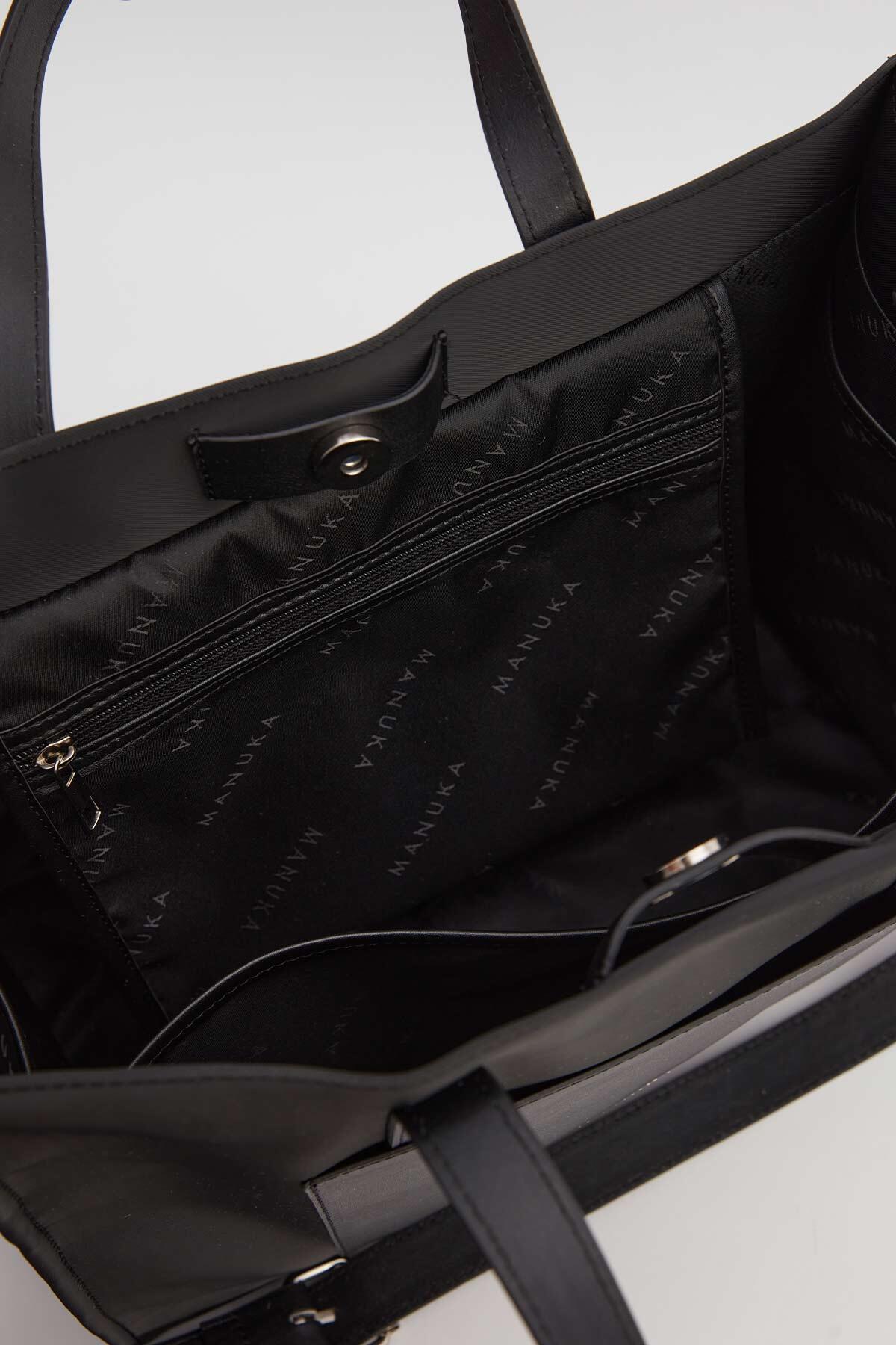Manuka Urban Tote Çanta Siyah görsel 7