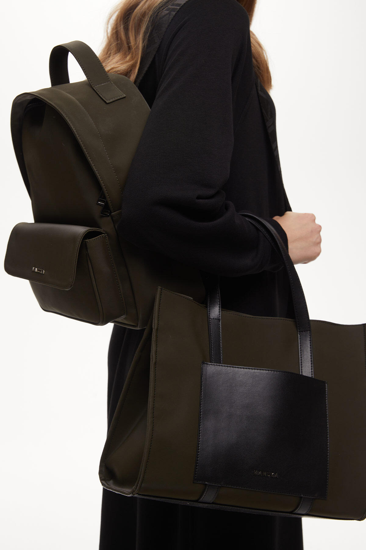 Manuka Urban Tote Çanta Haki görsel 4