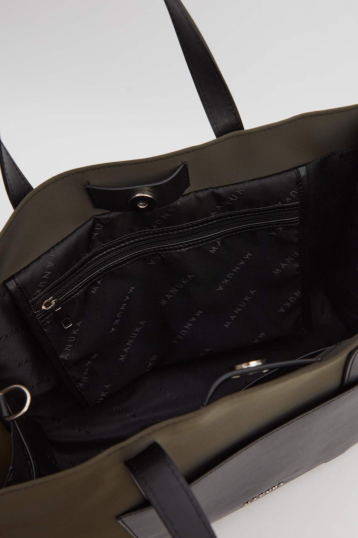 Manuka Urban Tote Çanta Haki görsel 5