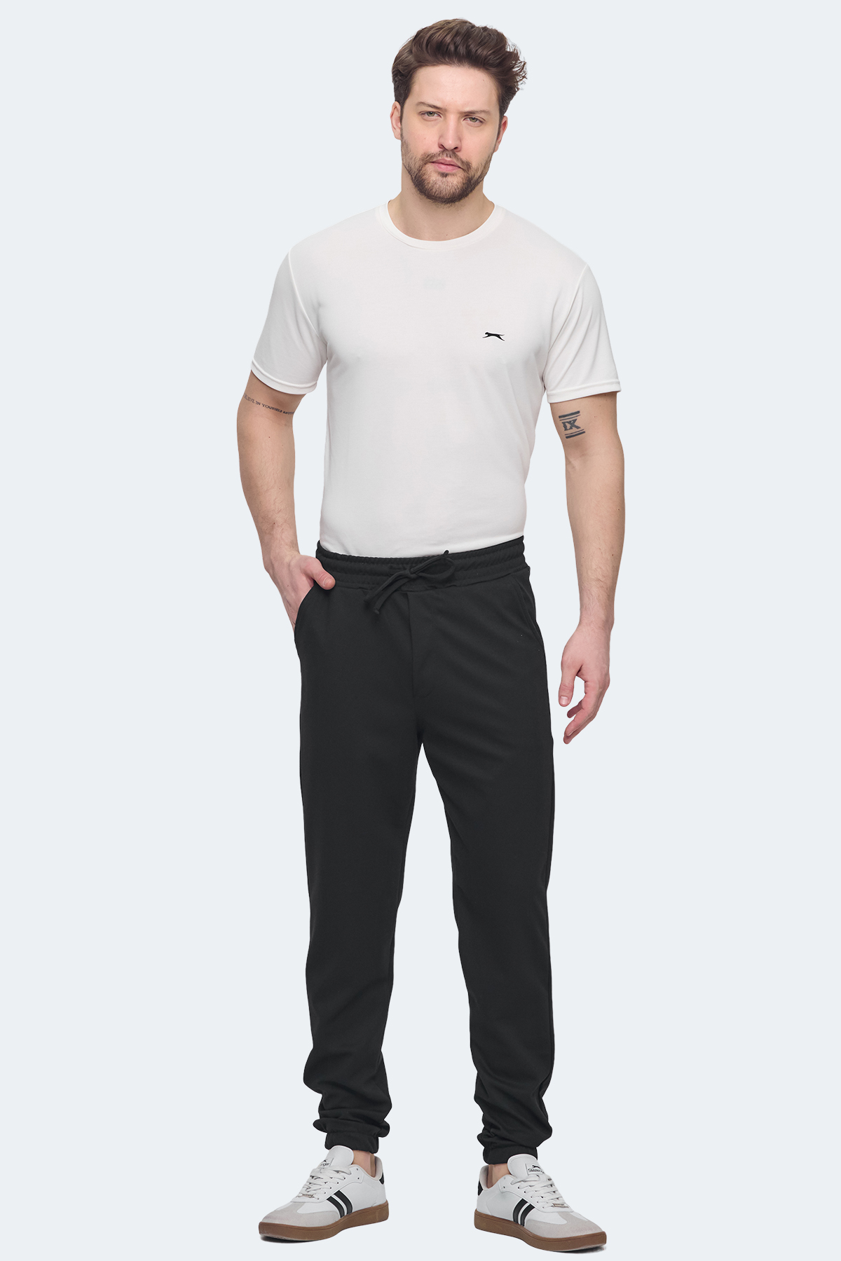 SLAZENGER NESKE I Erkek Cepli Siyah Jogger Eşofman Altı görsel 5