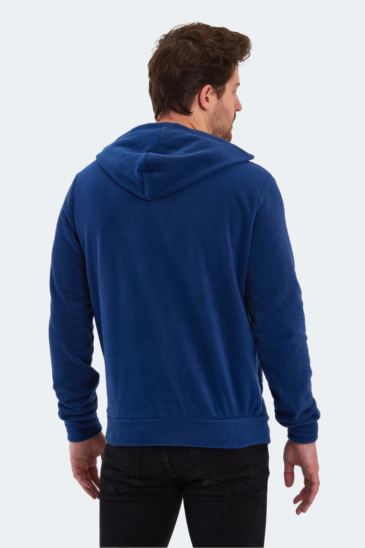 SLAZENGER SAMSON IN Erkek Fermuarlı Sweatshirt Hırka Indigo görsel 2