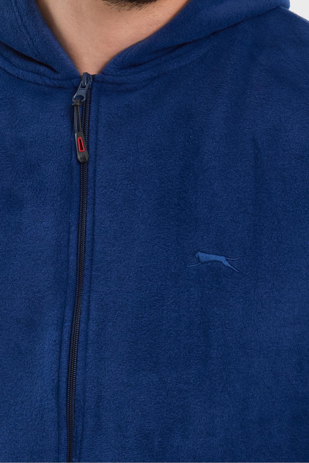 SLAZENGER SAMSON IN Erkek Fermuarlı Sweatshirt Hırka Indigo görsel 5