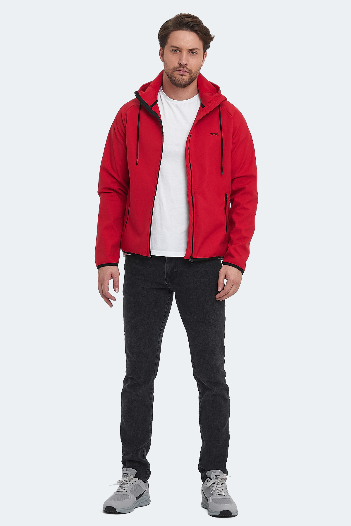 SLAZENGER RANGI Erkek Softshell Kaban Kırmızı görsel 7