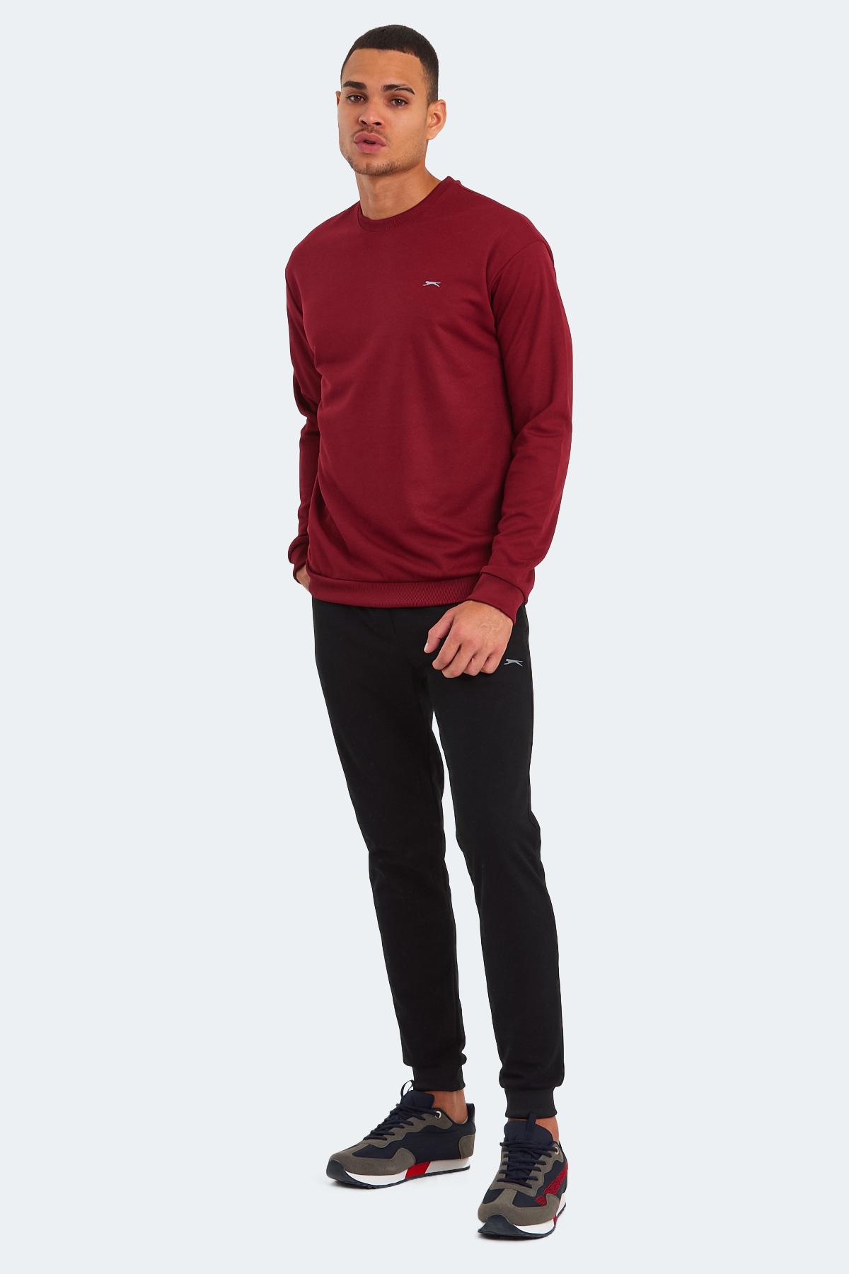 SLAZENGER OFFENDER KTN Erkek Eşofman Takım Bordo görsel 4