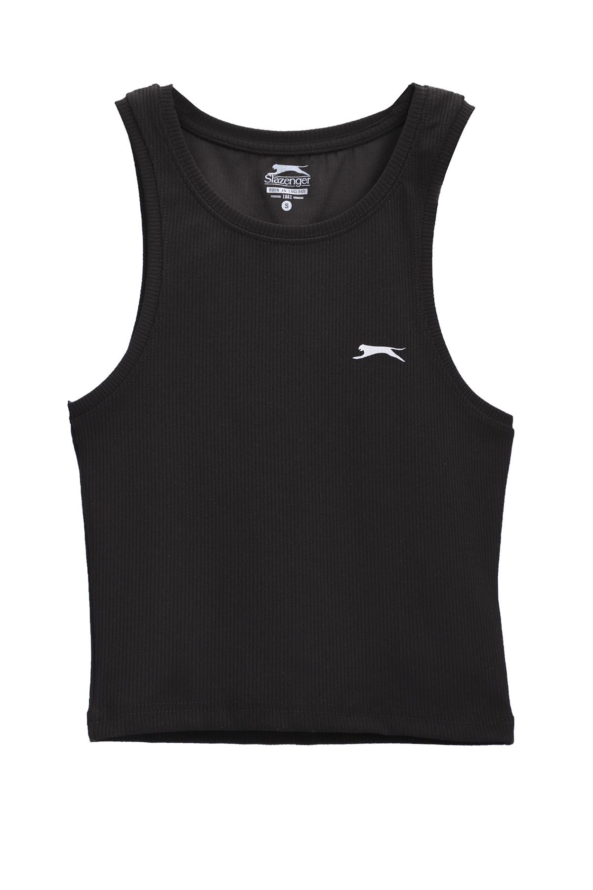 SLAZENGER KAIDENA Kadın Kolsuz T-Shirt Siyah