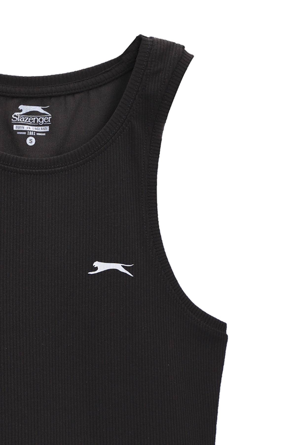 SLAZENGER KAIDENA Kadın Kolsuz T-Shirt Siyah görsel 3