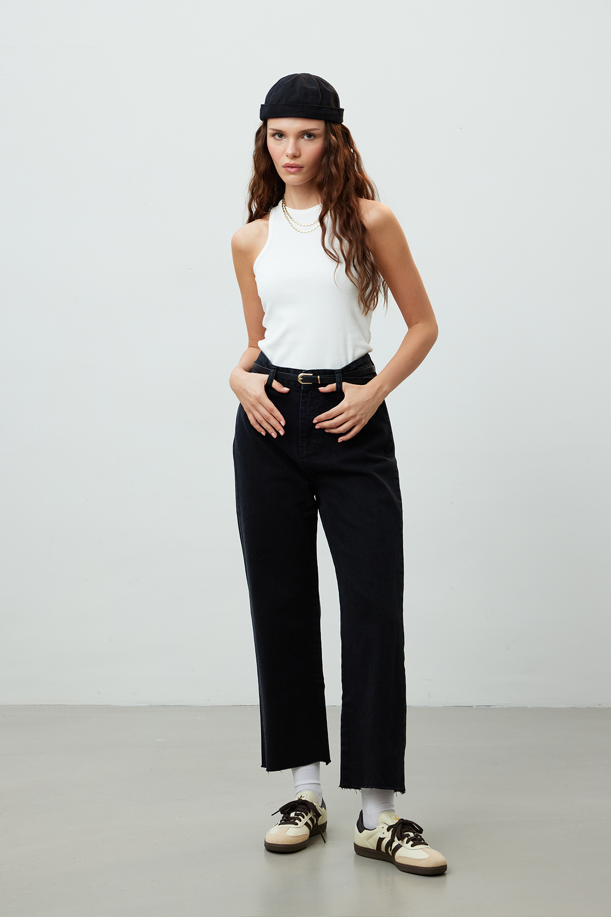 Manuka 1965 Straight Denim Pantolon Siyah görsel 3