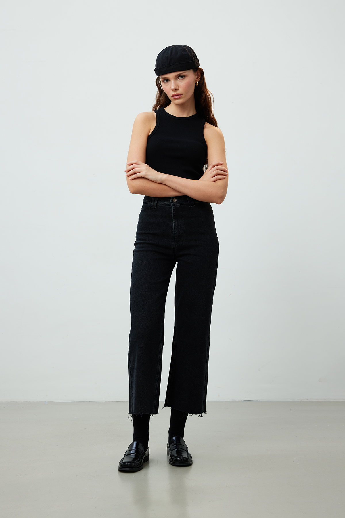 Manuka 1965 Straight Denim Pantolon Siyah görsel 5