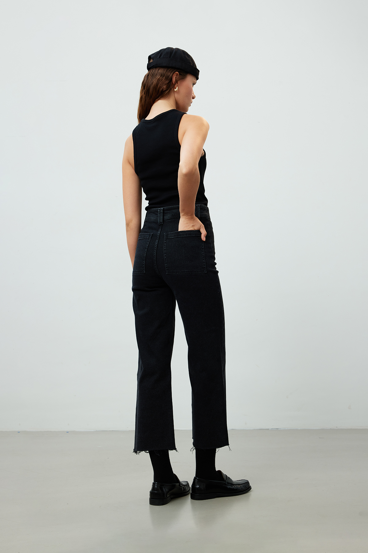 Manuka 1965 Straight Denim Pantolon Siyah görsel 6