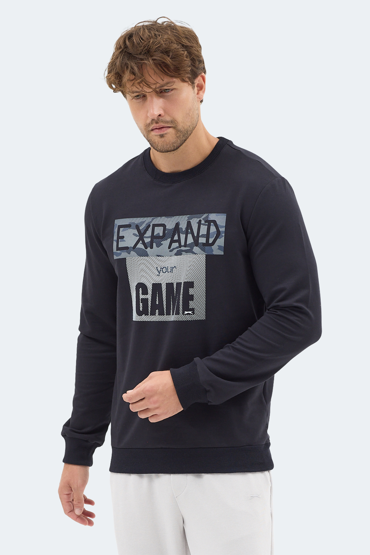 SLAZENGER RUBIO Erkek Lacivert Sweatshirt görsel 4