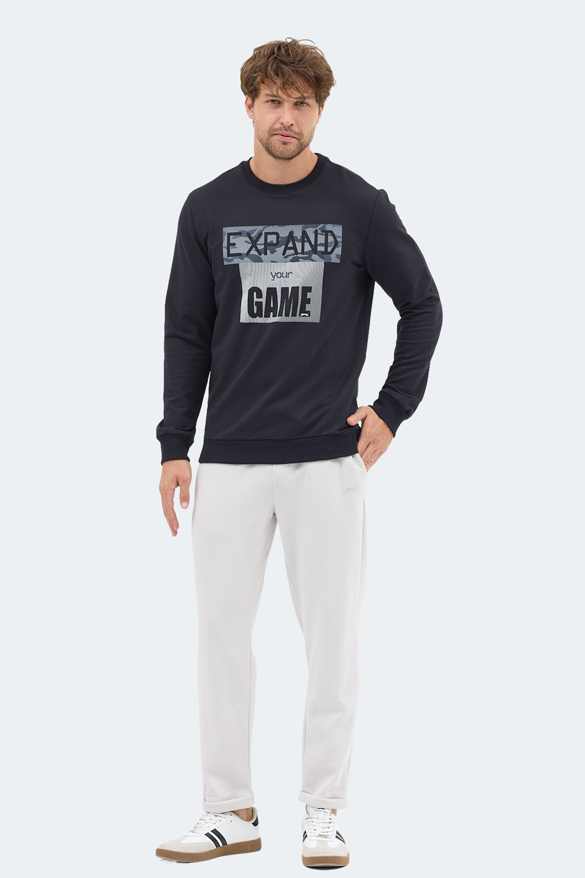 SLAZENGER RUBIO Erkek Lacivert Sweatshirt görsel 7