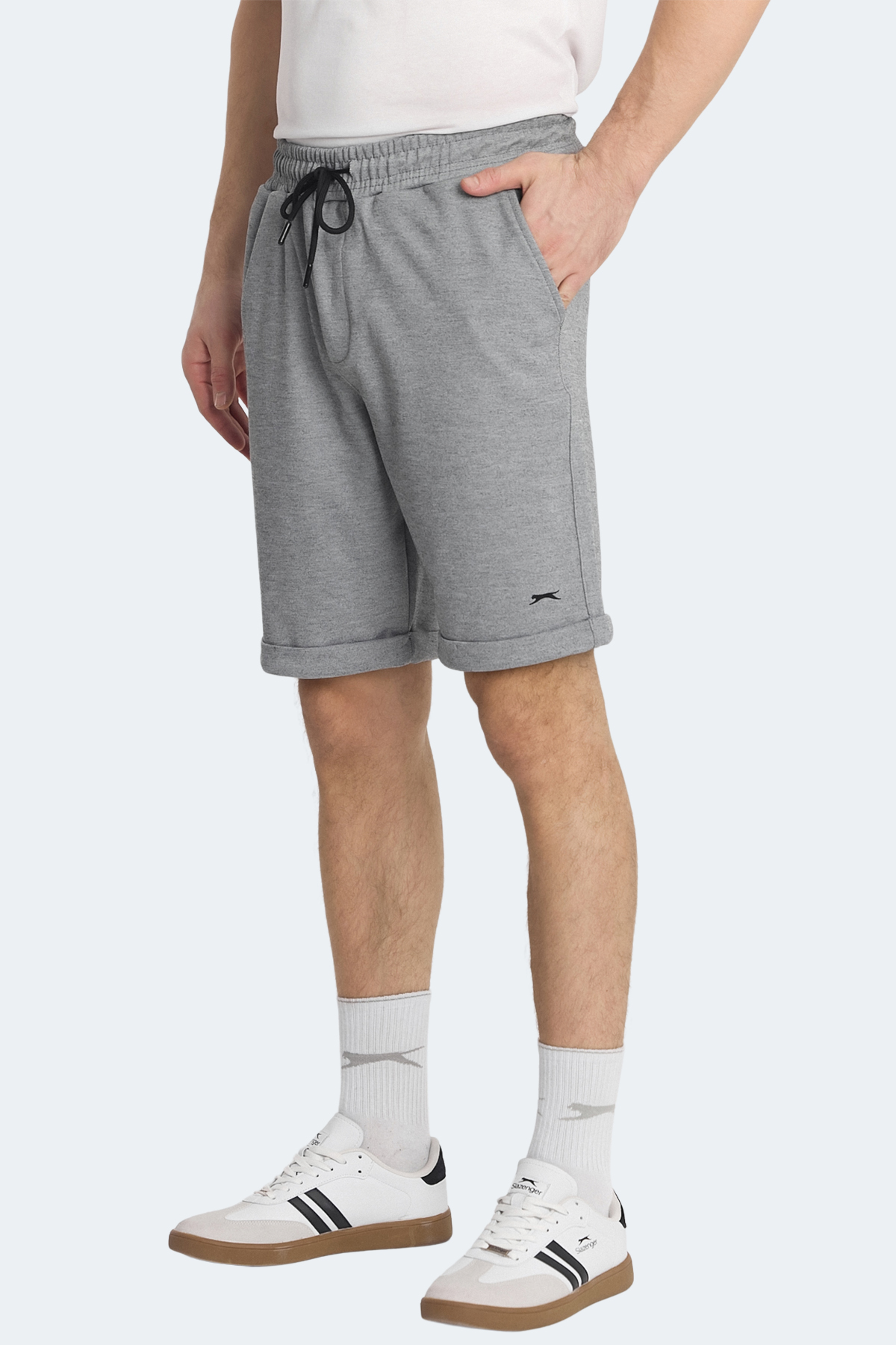 SLAZENGER NOVA Erkek Cepli Koyu Gri Şort
