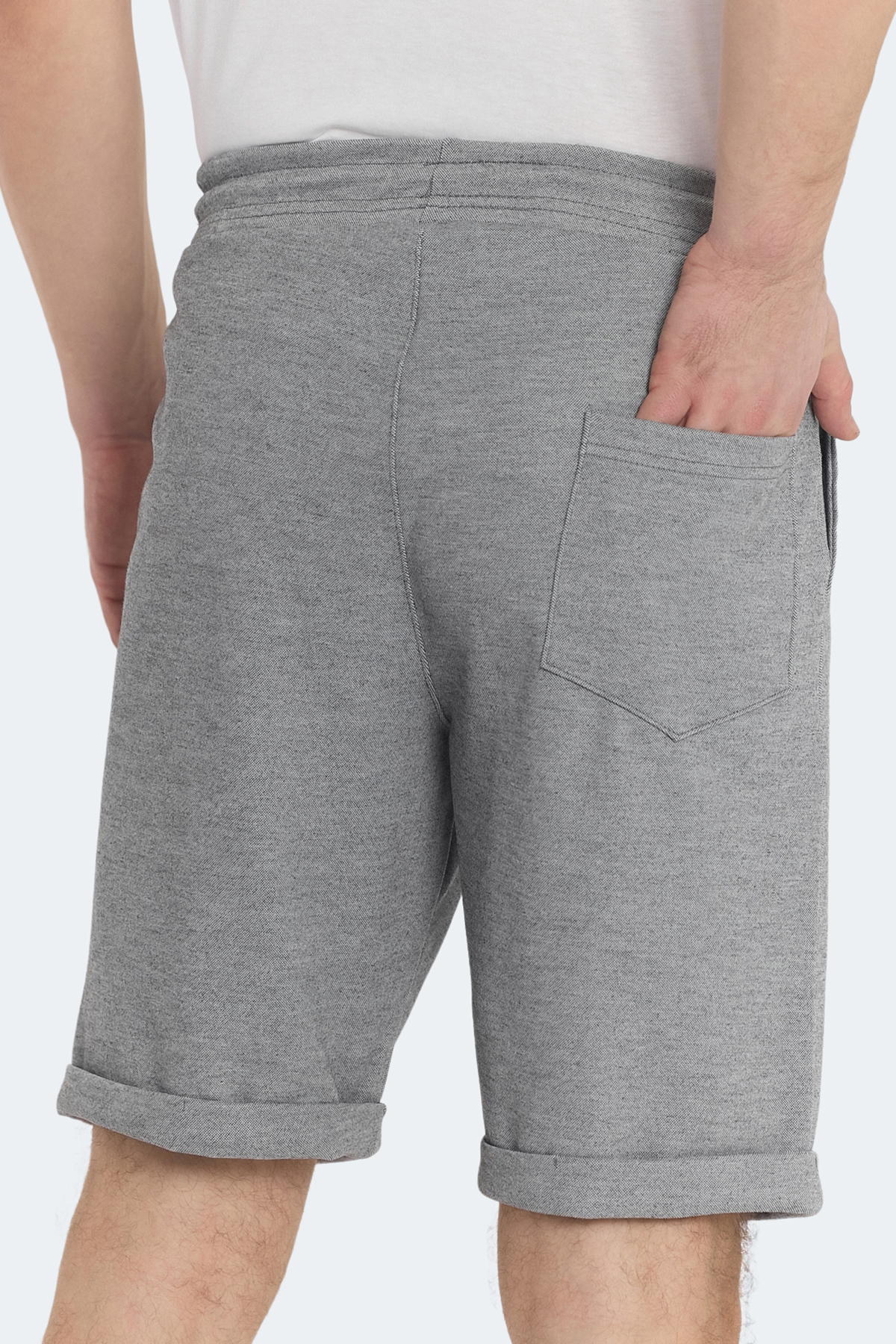 SLAZENGER NOVA Erkek Cepli Koyu Gri Şort görsel 6
