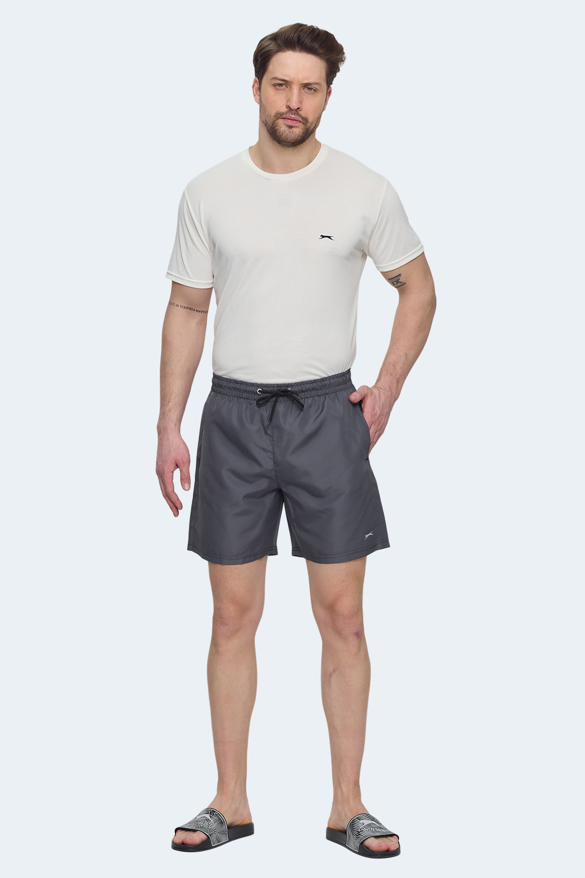 SLAZENGER RODOLF Erkek Koyu Gri Mayo görsel 4