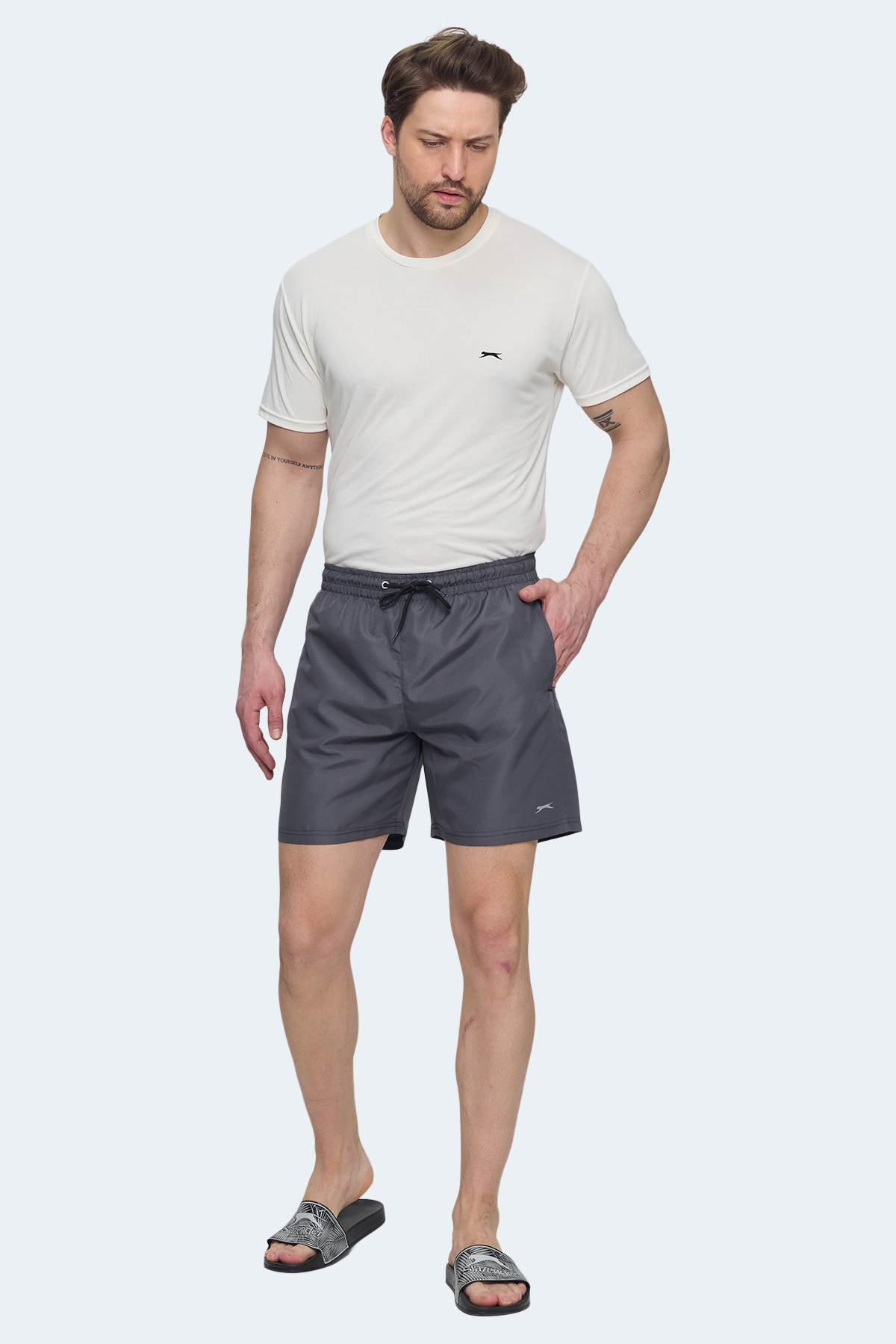 SLAZENGER RODOLF Erkek Koyu Gri Mayo görsel 7