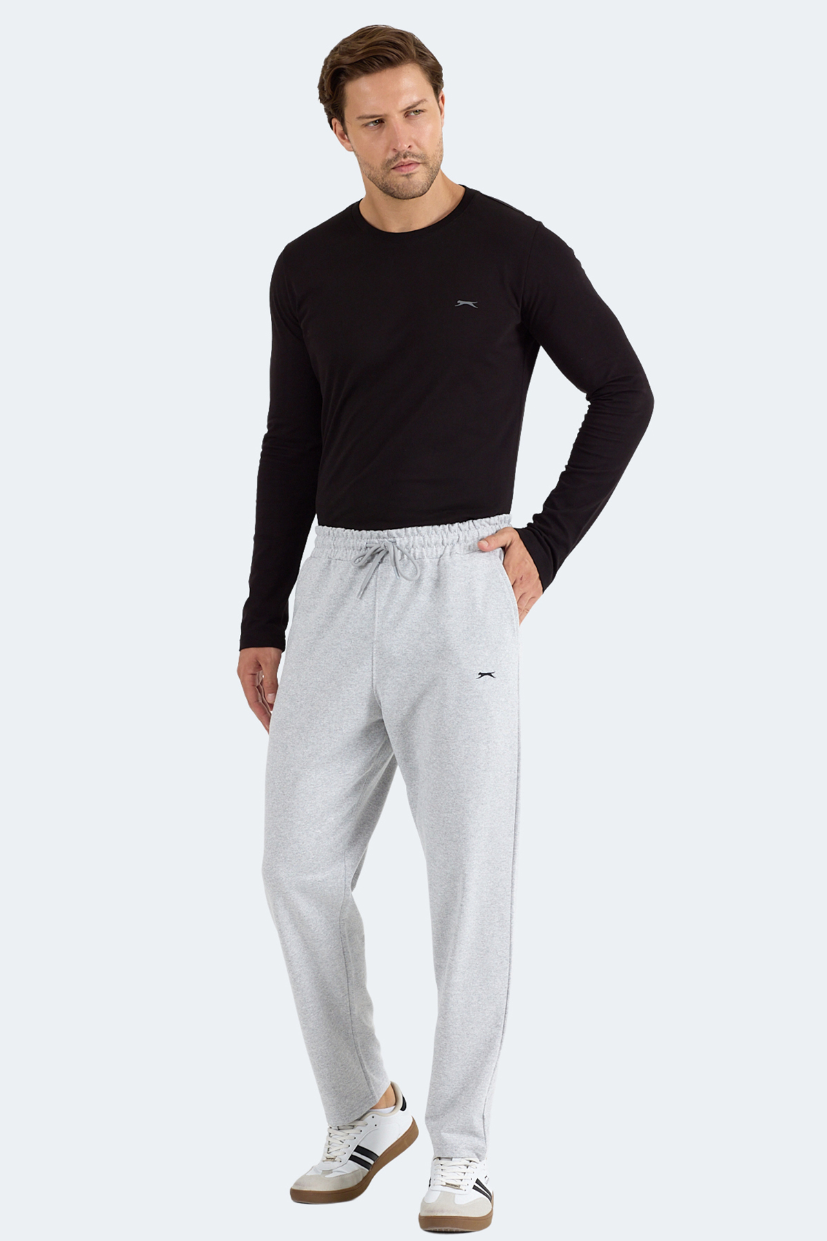 SLAZENGER MAKE Erkek Gri Eşofman Altı görsel 2