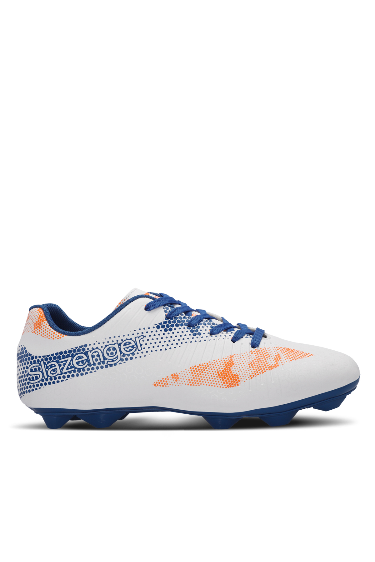 SLAZENGER CYPRUS Erkek Halı Saha Beyaz / Saks Mavi Futbol Ayakkabısı