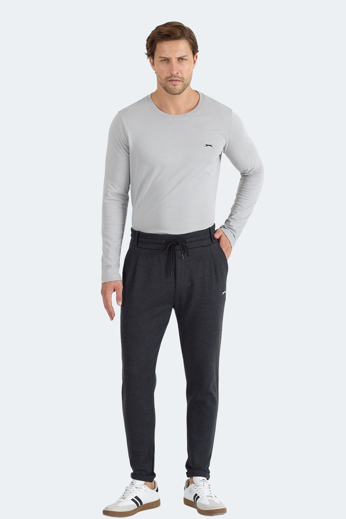 SLAZENGER FLORA Erkek Antrasit Eşofman Altı görsel 2