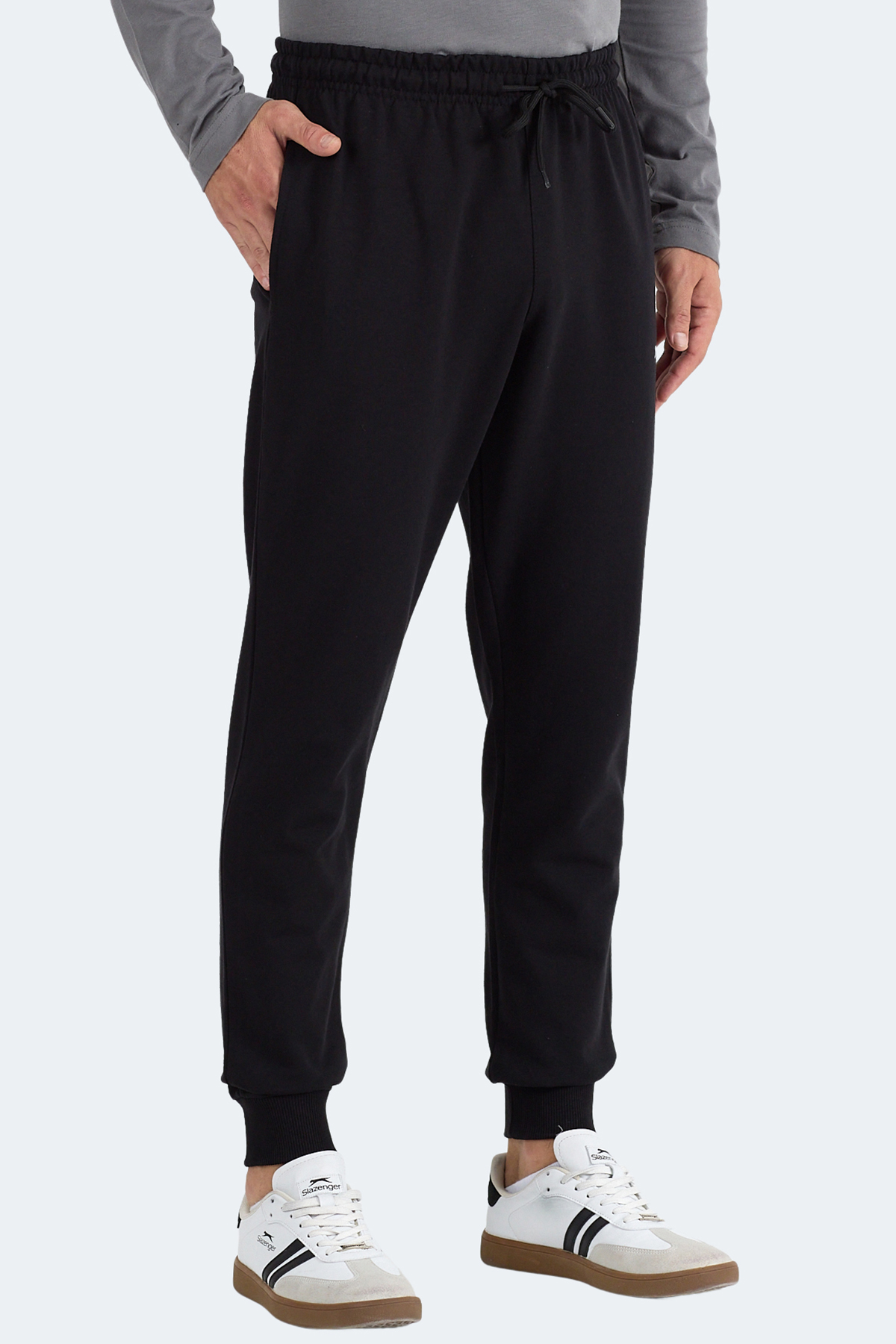 SLAZENGER MAMUN Erkek Siyah Jogger Eşofman Altı görsel 4